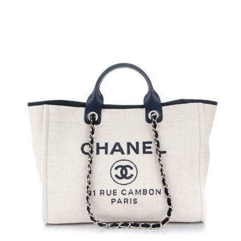 white chanel tote bag price|Chanel canvas tote 2021.